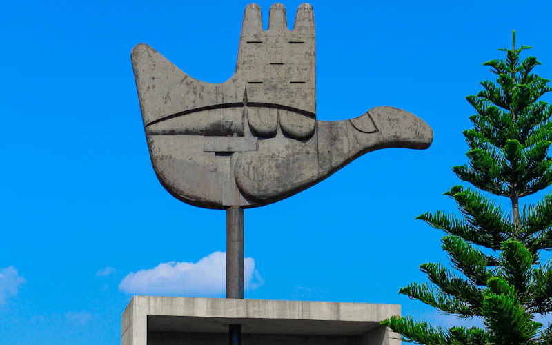 Open Hand Monument in Chandigarh