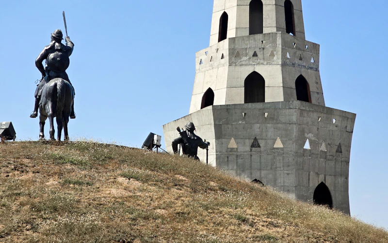 Fateh Burj and Banda Singh Bahadur statue at Chappar Chiri near Kharar